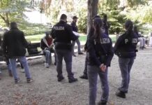 Sicurezza a Varese: blitz della Polizia al parco di Villa Augusta e in viale Belforte